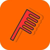 Hair Comb Vector Icon Design