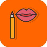 Lip Stain Vector Icon Design