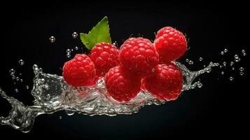 AI Generative a photo of raspberry