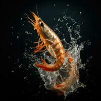 AI Generative a photo of shrimp