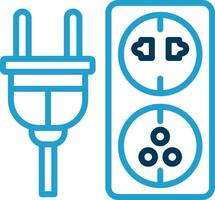 Electric outlet Vector Icon Design