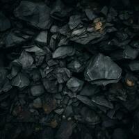 AI Generative a black coal background photo