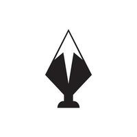Spear logo vector design template
