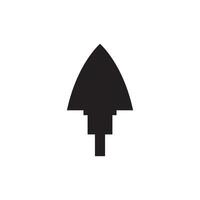 Spear logo vector design template