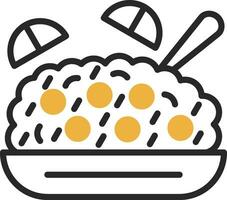 Fried Rice Vector Icon Design