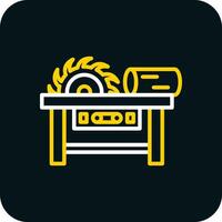 Sawmill Vector Icon Design