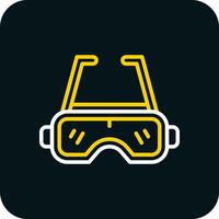 Safety googles Vector Icon Design