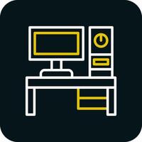 Desktop pc Vector Icon Design