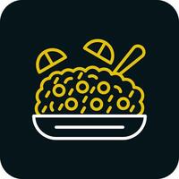 Fried Rice Vector Icon Design