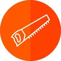 Hand saw Vector Icon Design