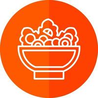 Greek Salad Vector Icon Design