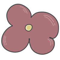 simple pink flower png