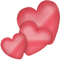 minimal cute heart element png