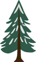 Pine trees freehand drawing png