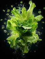 AI Generative a photo of lettuce