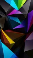 Abstract lines and shapes of geometric intensity color background photo