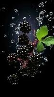 AI Generative a photo of blackcurrant