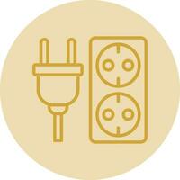 Electric socket Vector Icon Design