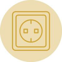 Electric socket Vector Icon Design