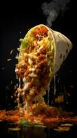 AI Generative a photo of burrito