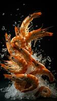 AI Generative a photo of shrimp