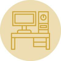 Desktop pc Vector Icon Design