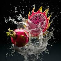 AI Generative a photo of dragonfruit