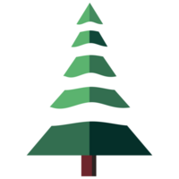 Christmas tree element for winter holiday png