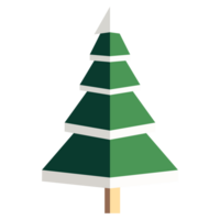 Christmas tree element for winter holiday png