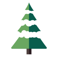 Christmas tree element for winter holiday png