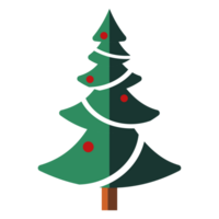 Christmas tree element for winter holiday png