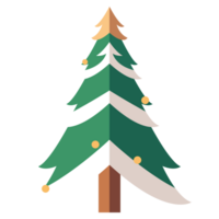 Christmas tree element for winter holiday png