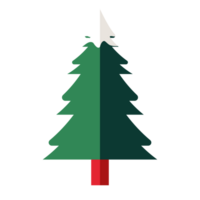 Christmas tree element for winter holiday png