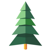 Christmas tree element for winter holiday png