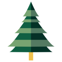 Christmas tree element for winter holiday png