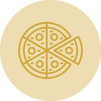 Margherita Pizza Vector Icon Design