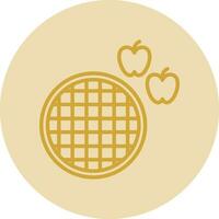 Apple Pie Vector Icon Design