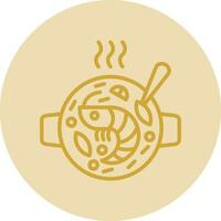 Seafood Paella Vector Icon Design