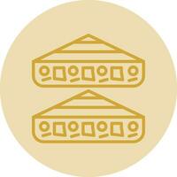 Chicken Quesadilla Vector Icon Design