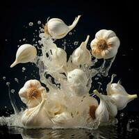 AI Generative a photo of garlic