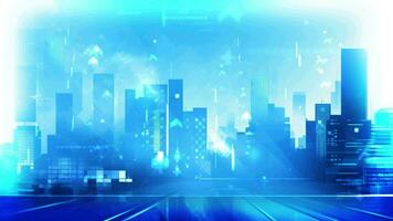 Blue Corporate Background Loop,  Blue technology Background Abstract, Corporate Background, Business Commerce And Marketing Concept, AI generated video