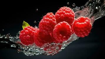 AI Generative a photo of raspberry