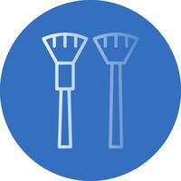 Fan Brush Vector Icon Design