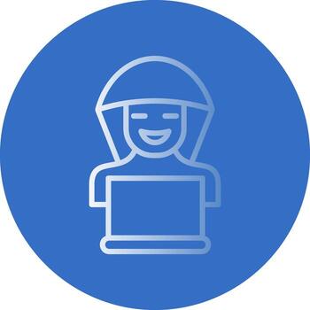 diseño de icono de vector de hacker