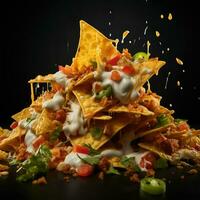a photo of nachos