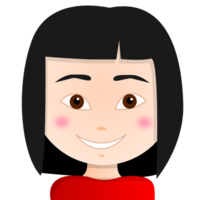 asiatique content fille png