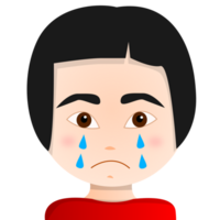 crying asian boy png