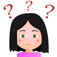 woman with question mark png