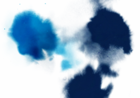 abstrait bleu aquarelle élément png