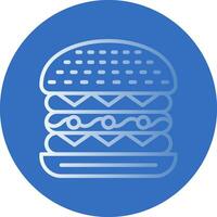 cesar hamburguesa vector icono diseño